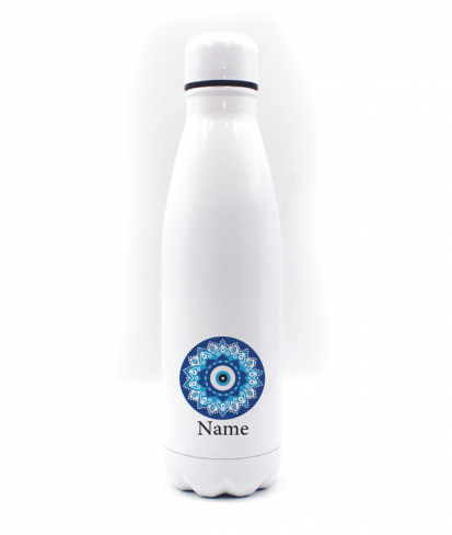 Personalised Evil Eye Insulated Hot Cold Thermal Water Bottle